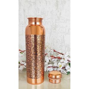 Premium Quality 100% Pure Copper <b>Bottles</b> - Expertly Handcrafted for <b>Bulk</b> Export and Wellness Benefits. - Product Image 2