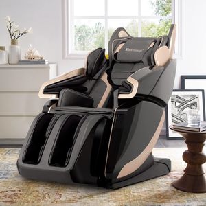 Fauteuil de massage complet Shiatsu, inclinable en position zéro gravité, avec modes automatiques, chauffage du dos et des mollets, massage des pieds, extension de repose-mollets - Product Image 2
