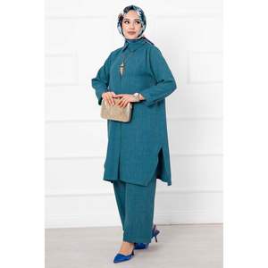 Juego de 2 Fundas Largas para Asientos de Coche, Tela Azul Petrol, Marca Web TR Origin - Product Image 2