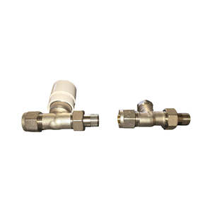 HM Nickel-Plated 3/8x16 Straight Lockshield Valve for Multilayer Radiators 16mm Adapters Temperature <b>Control</b> HVAC Systems Part - Product Image 6