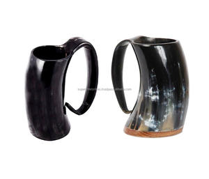 Tazas con diseño de tema antiguo, bocina Natural, decoración interior para beber, Material único - Product Image 3