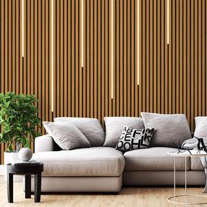 Pannello Acustico in Legno con Illuminazione LED Moderna, <span class=keywords><strong>Pannelli</strong></span> Acustici a Doghe in Legno Akupanel <span class=keywords><strong>per</strong></span> Hotel e Ospedali, Riduzione del Rumore - Product Image 6