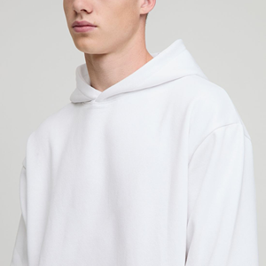 2025 venta al por mayor de alta calidad personalizado DTG impreso Logo Streetwear poliéster/algodón polar liso sólido pulóver sudaderas con capucha para hombres - Product Image 2