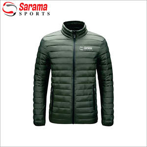 Meilleure vente de vestes de couleur unie pour hommes, veste à bulles d'hiver à la mode pour hommes, veste décontractée à fermeture éclair - Product Image 1