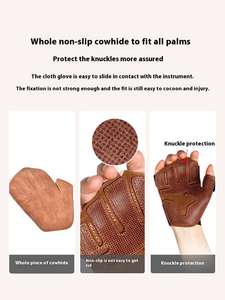 Top vendeur gants de Fitness antidérapants en cuir de vachette pour femmes pour équipement pull-up barre horizontale formation prix usine gants de levage - Product Image 3