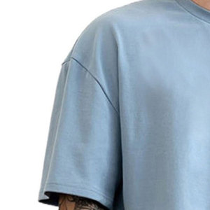 เสื้อยืดโอเวอร์ไซส์สำหรับผู้ชายสมัยใหม่ ทรงหลวม ระบายอากาศได้ดี ผลิตจากผ้าฝ้าย เหมาะสำหรับชุดลำลองสไตล์สตรีทแวร์ในฤดูร้อน - Product Image 3
