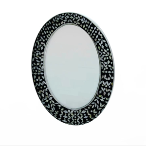 This One-of-a-Kind Artisan Woven Hanging <b>Mirror</b> Rustic Charm and Handcrafted Elegance Elegant <b>Oval</b> Shape <b>for</b> Decorative Use - Product Image 1