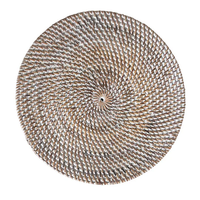 Décoration colorée de vaisselle du best-seller avec le platemat de rotin et le platemat naturel fait main de dessous de verre-en gros