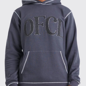 Ensemble survêtement décontracté à capuche surdimensionné pour homme, prix de gros, logo brodé personnalisé, 100% coton, streetwear uni, 2 pièces - Product Image 3