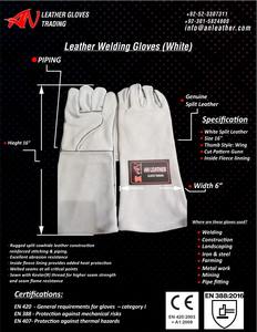 ถุงมือเชื่อมกันลื่นเนื้อไนลอน 9 ออนซ์ - Product Image 3