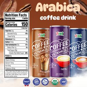 Vietnam Latte Coffee Drink Arabica & Robusta Bean | 250ml (paquete de 24), listo para beber, proveedor mayorista, muestra gratis, OEM ODM - Product Image 3