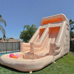 Toboggan aquatique gonflable sur le thème des palmiers, taille personnalisée, château gonflable, toboggan gonflable pour enfants - Product Image 5