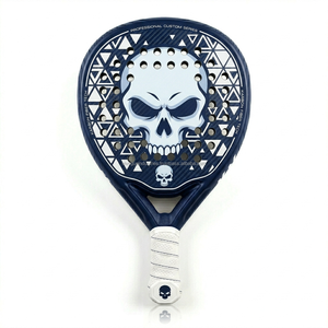 Pala de Pádel Profesional de Fibra de Carbono al por Mayor con Superficie Rugosa, Núcleo de EVA Suave, Impresión Personalizada, Raqueta de Pádel de Alta Gama - Product Image 4