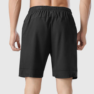 Verano 4 vías tela elástica ajustable cordón cintura ligero gimnasio entrenamiento hombres pantalones cortos de secado rápido transpirable pantalones cortos para correr - Product Image 2