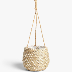 ตะกร้าแขวนปลูกต้นไม้วัสดุธรรมชาติที่ปลอดภัยต่อสุขภาพและสวยงามอุปกรณ์เสริมสำหรับบ้าน - Product Image 2