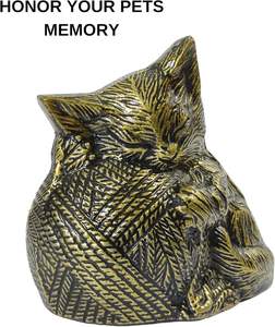 Luxury <b>Cat</b> Sculpture Cremation <b>Urn</b> | Artistic Decorative Memorial <b>Urn</b> for <b>Cats</b> - Product Image 4