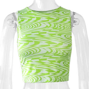 เสื้อยืดคอกลมแขนสั้นสำหรับผู้หญิงเสื้อครอปสไตล์ลำลอง - Product Image 5