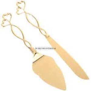 Attractive Look High Grade Gold Plated Best Quality Metal Birds Designer Handle For Silver Color Spoon And Folk Cake Tool Supply - Product Image 6