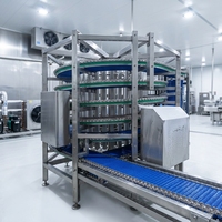 Tour de Fermentation Spirale Automatique Industrielle avec Convoyeur pour Pâte à Pain, Qualité Alimentaire