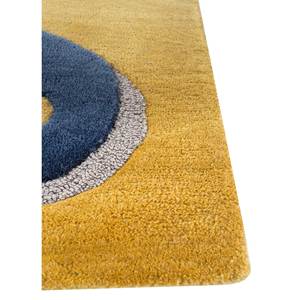 Tapis tufté à la main en laine et viscose or confettis, design abstrait TNQ-1528 pour usage domestique - Product Image 3