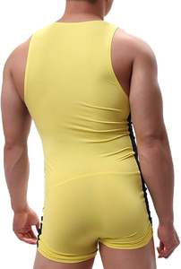 Camiseta de lucha libre personalizable de alta calidad de Spandex/poliéster sublimado para hombres-Nuevo estilo y cómodo - Product Image 5