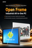 Panel PC de Marco Abierto de 7 y 10.1 Pulgadas con Pantalla Táctil Impermeable A133 2/4+8GB Android 10, PC Táctil HMI Integrado para Kiosco/Industrial/KDS