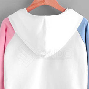 Personalizar su propio diseño Mujeres Crop Top Sudaderas con capucha Tallas grandes Superventas Mujeres Crop Top Sudaderas con capucha - Product Image 6