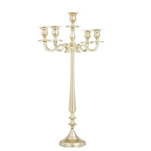 Aluminum Metal Tapered 5 Plate <b>Candelabra</b> - Product Image 2