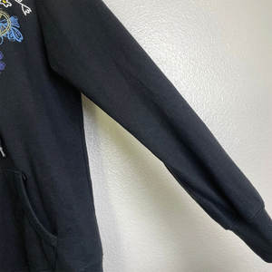 Sweat-shirt d'hiver surdimensionné style Y2K vintage, sweat à capuche pour femme avec fermeture éclair sur le devant, imprimé floral et motif paix esthétique - Product Image 5