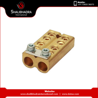 Connecteur à broches plaqué laiton haute performance 60V pour machines industrielles, borniers électriques et connexions sécurisées