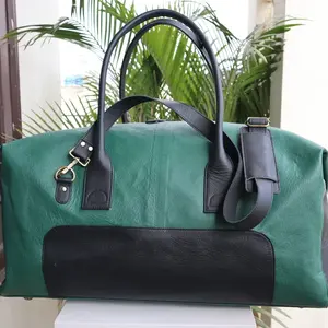 Customised Genuine Vintage Leather Travel Bag Stylish Fitness Duffel Sports Luggage Gym Multipurpose Bag