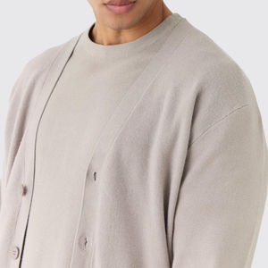 Meilleure vente 2025 personnalisé respirant hiver pull tricoté vêtements pour hommes tricots décontractés Cardigan ODM OEM entretenu - Product Image 3