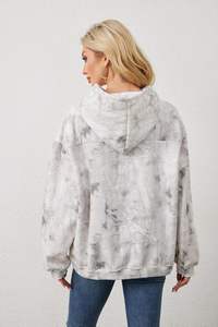 Sudadera con capucha directa de fábrica para mujer, jersey de lana, sudadera con logotipo bordado personalizado, sudaderas con capucha de etiqueta privada OEM ODM para venta al por mayor - Product Image 3