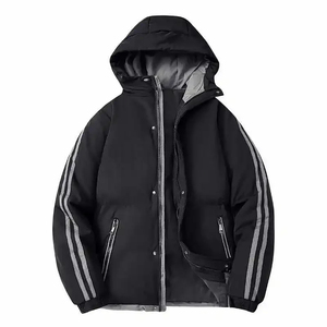 แจ็กเก็ตปลาปักเป้าสำหรับผู้ชายเสื้อแจ็คเก็ตขนเป็ดมีฮู้ดแบบถอดออกได้ - Product Image 5