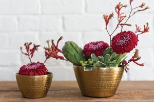 Handmade Designer Stylish Metal Flower <b>Vase</b> <b>Set</b> Wholesale Aluminium Flower Pot for Table Top Hotel Wedding Decorative Use - Product Image 2