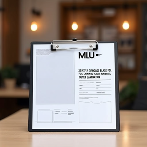 MAUL 22.9 X 31.9 cm <b>Clipboards</b> Black Foil Laminated Cardboard Material Outer Lamination - Product Image 3