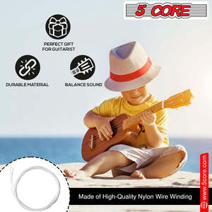 Cuerdas de Nailon para Ukelele de 5 Cuerdas con Tono Profundo y Brillante, Durabilidad Consistente y Confiable - Product Image 6
