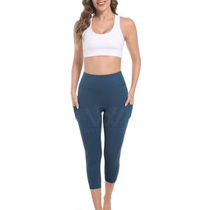 กางเกงโยคะเอวยางยืดของผู้หญิงกางเกงเล่นโยคะเอวยางยืดระบายอากาศได้ดีดีไซน์เป็นเอกลักษณ์ - Product Image 6