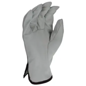 Guantes de trabajo de conducción de cuero de grano de cabra de mejor rendimiento seguridad y protección industrial guantes de conductor de alta resistencia para jardinería