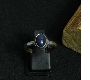 Natural Black Ethiopian Opal Ring 925 Sterling Silver Gemstone <b>Jewelry</b> <b>Handmade</b> Elegant Black Opal Ring October Birthstone - Product Image 1