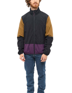 Chaquetas cortavientos de alta calidad para hombre, tallas grandes, transpirables, con diseño de patchwork, para actividades al aire libre, con cierre de cremallera, personalizadas, con rayas. - Product Image 3