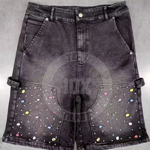 Logo personnalisé couleur disponible hommes Shorts strass étincelants Festival Performance Wear Shorts strass - Product Image 2