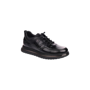 Meilleures ventes M1054 Baskets décontractées en cuir pour hommes avec logo V triangulaire, lacets plats, semelle en caoutchouc, talon bas, à lacets, vente en gros, export - Product Image 2