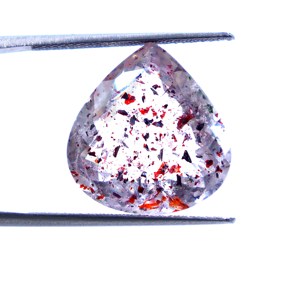 Super Seven Lepidocrocite Améthyste Rutile Cabochons de pierre taillée à facettes Pierres naturelles Super Seven Cut Pierres précieuses en vrac - Product Image 3