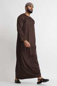 Thobe en coton de style indien pakistanais pour hommes manches longues douces pour les fêtes décontractées Festival porter une forte demande en vrac Thobe pour hommes - Product Image 2