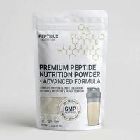 Sachet Doypack Personnalisé à Haute Barrière pour Poudre de Collagène Peptidique, avec Doublure en Aluminium et Fermeture Ziplock, pour Emballage de Suppléments, Direct Usine