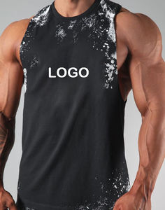 Camiseta sin Mangas para Hombre, Diseño Nuevo, Estilo Deportivo, Holgada, con Aberturas Laterales, Secado Rápido, Elástica - Product Image 3