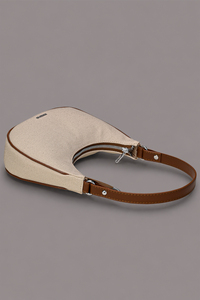 Maßgefertigte Marken-Mode Canvas Halbmond-Reißverschluss Damen Alltags-Handtasche - Product Image 2