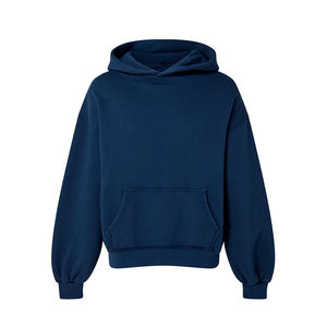 New Arrival Men's Oversized Hoodie Polyester Cotton <b>Waterproof</b> Fleece Front Logo Embroidered Customized OEM Service Wholesale - Product Image 1