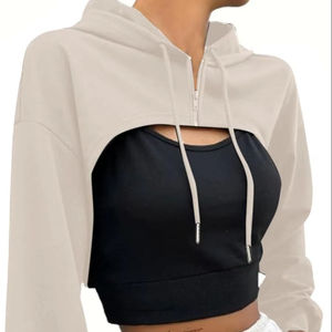 Sudadera con capucha de gran tamaño con logotipo personalizado a la moda para mujer, ropa de calle, Jersey, Sudadera con capucha, proveedor OEM - Product Image 1